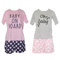 Front - Forever Dreaming Womens/Ladies Maternity Short Pyjama Set