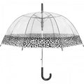 Front - Susino Leopard Print Border Clear Umbrella
