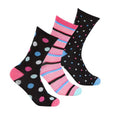 Front - Pandastick Womens/Ladies Polka Dot Bamboo Socks (3 Pairs)