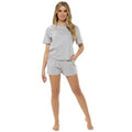 Front - Foxbury Ladies/Womens Boxy Marl Pyjama Set