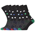 Front - Easytop Mens Polka Dot Fashion Socks (6 Pairs)
