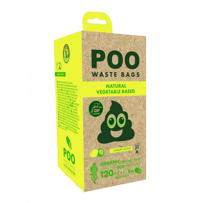 Front - M-Pets Lemon Dog Poop Bags (Pack of 120)
