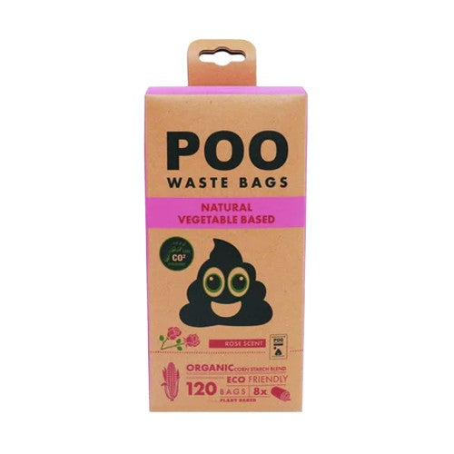 Front - M-Pets Rose Dog Poop Bags (Pack of 120)