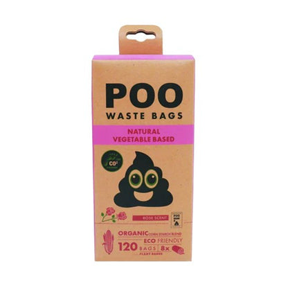 Front - M-Pets Rose Dog Poop Bags (Pack of 120)