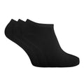 Front - Womens Cotton Rich Lycra Trainer Socks (Pack Of 3)