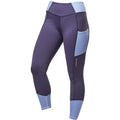 Front - Dublin Girls Power Performance Colour Block Horse Riding Tights