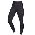 Front - Dublin Womens/Ladies Reflective High Waist Horse Riding Tights