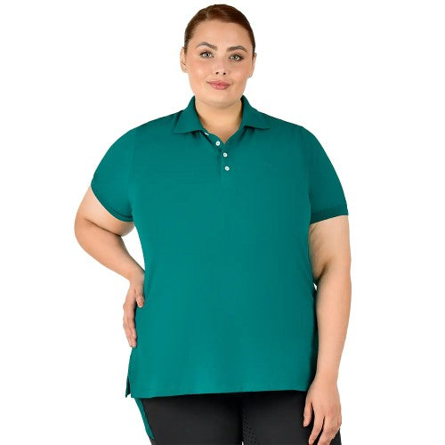Front - Dublin Womens/Ladies Lauren Plus Short-Sleeved Polo Shirt