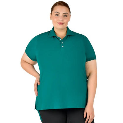 Front - Dublin Womens/Ladies Lauren Plus Short-Sleeved Polo Shirt