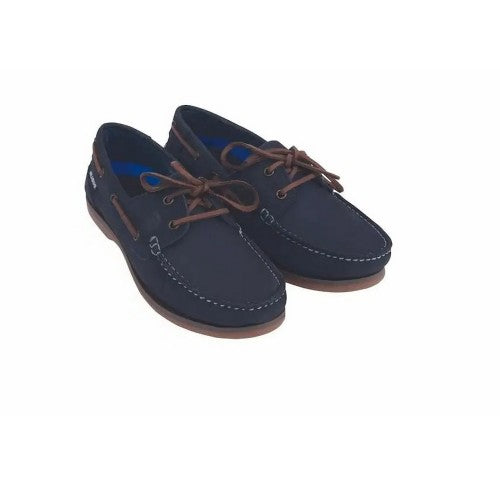 Front - Dublin Shoes Womens/Ladies Broadfield Arena Nubuck Boat Shoes