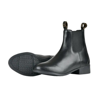 Front - Dublin Childrens/Kids Foundation II Full Grain Leather Jodhpur Boots