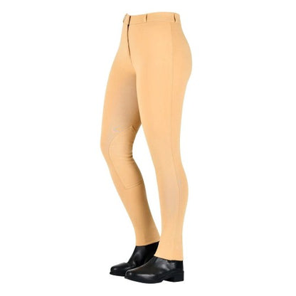 Front - Saxon Childrens/Kids Zip Front Warm Up Jodhpurs
