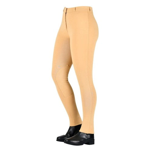 Front - Saxon Childrens/Kids Zip Front Warm Up Jodhpurs