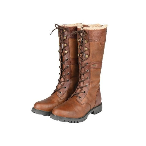 Front - Dublin Womens/Ladies Yukon Quilted Calf Boots