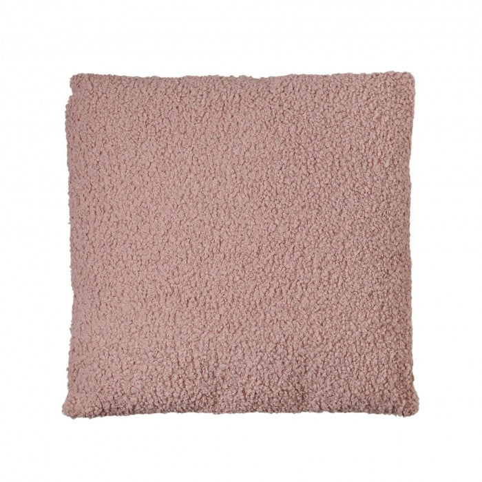 Front - Hestia Pink Teddy Cushion 50cm x 50xm