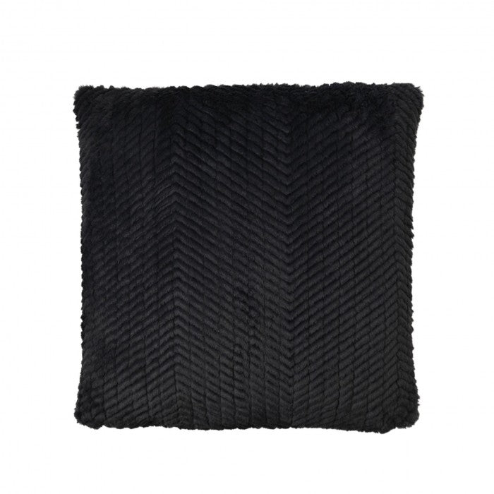 Front - Hestia Graphite Grey Cushion 50cm x 50cm