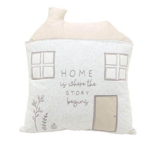 Front - Moments Cushion - Home Is Where The Story Begins