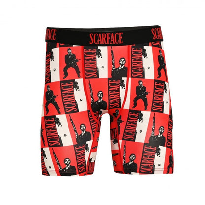 Front - Odd Sox Mens Boxers Scarface - Large