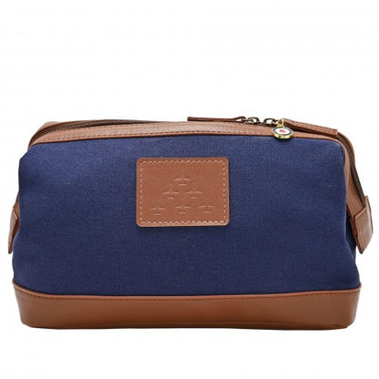 Front - RAF Canvas & Faux Leather Washbag - Red Arrows