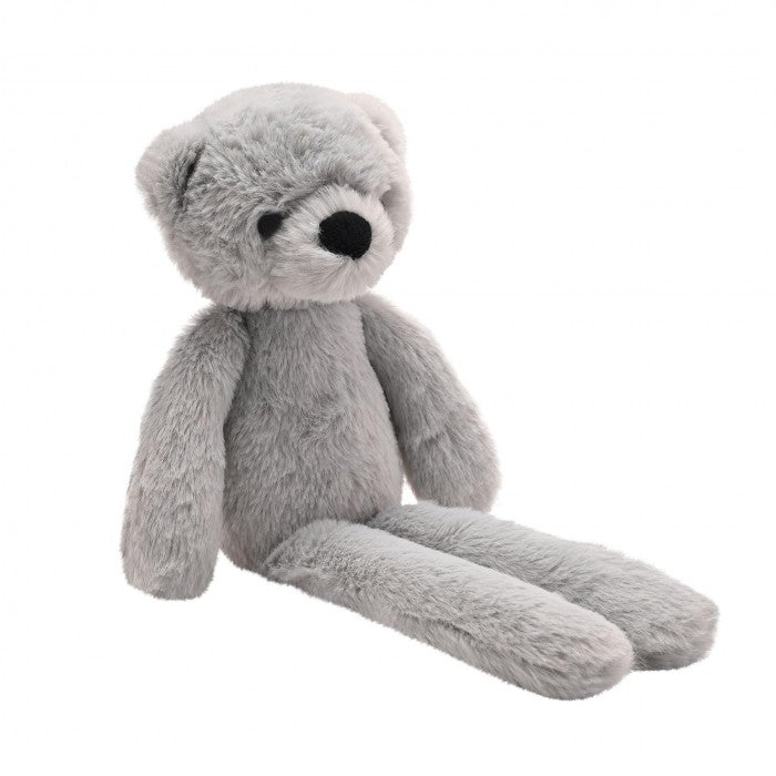 Front - Ste The Plush Long Leg Grey Teddy Bear 30 cm