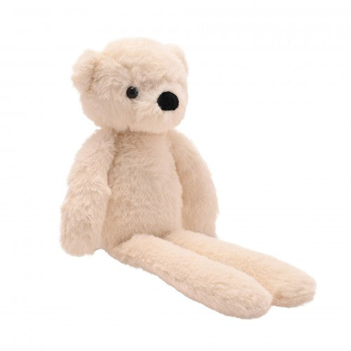 Front - Lola The Long Leg Plush Cream Teddy Bear 30 cm