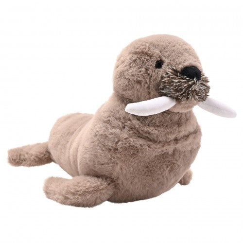 Front - Walter The Plush Brown Walrus Glow In The Dark Teeth 30 cm