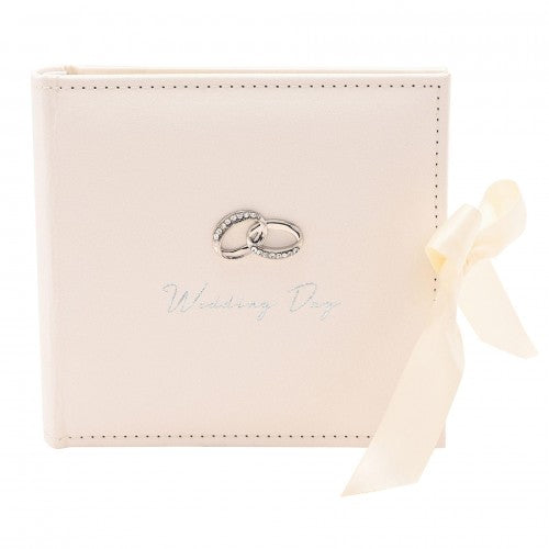 Front - Amore Suede Wedding Album Holds 100 x 6 x 4 Pictures