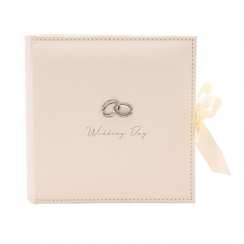 Front - Amore Suede Wedding Album Holds 100 7 x 5 Pictures