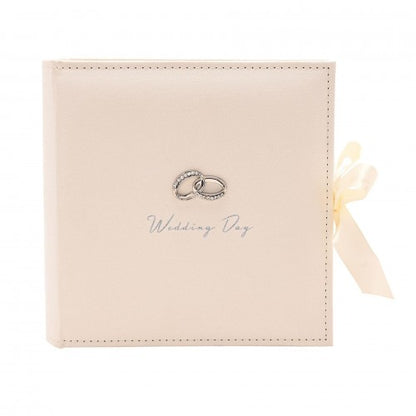 Front - Amore Suede Wedding Album Holds 100 7 x 5 Pictures