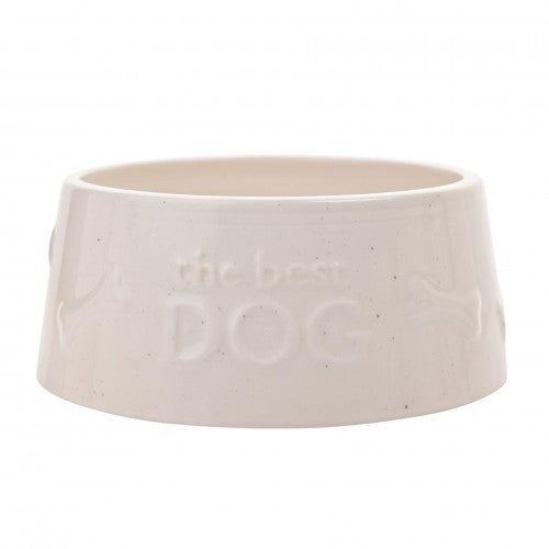 Front - Best Of Breed Paw Prints Large Dog Bowl - The Best Dog