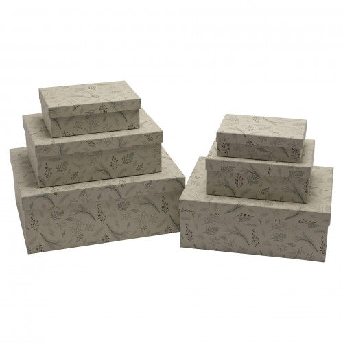 Front - Set of 6 nested Winter Wilds Gift Boxes