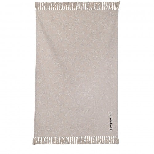 Front - Best of Breed 120cm x 180cm Paw Print Pet Blanket