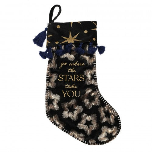 Front - Black Velvet Stocking 'Go Where The Stars Take You'