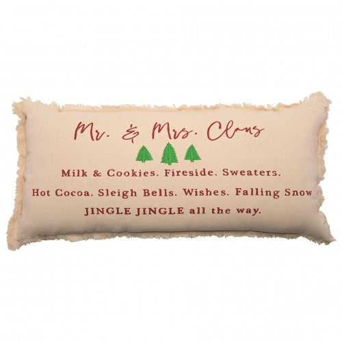 Front - Mr & Mrs Claus Rectangular Cushion