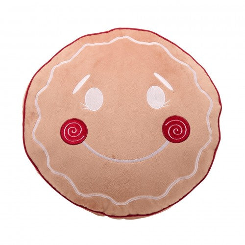 Front - Gingerbread Man Round Cushion 40 cm