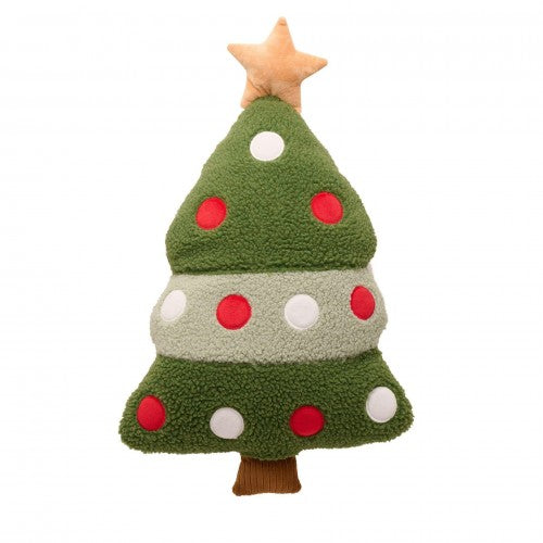 Front - Christmas Tree Shaped Cushion 61cm