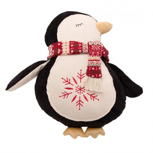 Front - Penguin Shaped Cushion 39cm