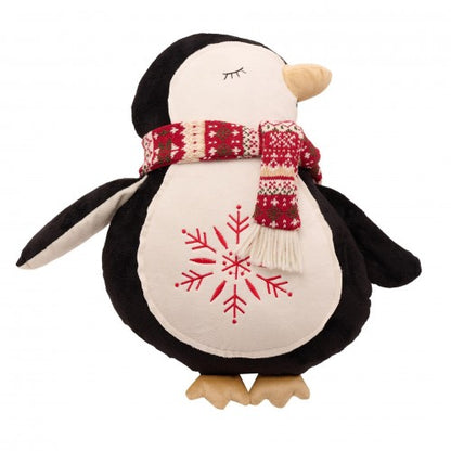 Front - Penguin Shaped Cushion 39cm