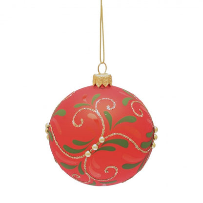 Front - The Seasonal Gift Co. Glass Mistletoe Bauble