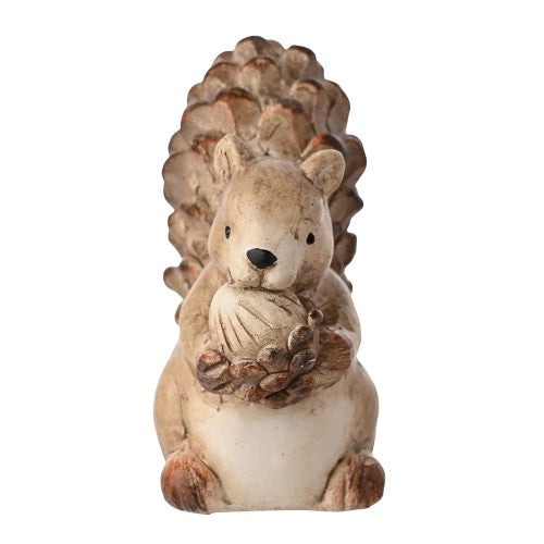 Front - Country Living Wood Effect Squirrel Christmas Decoration