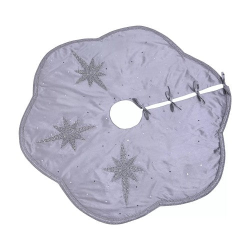 Front - The Seasonal Gift Co. Star Christmas Tree Skirt