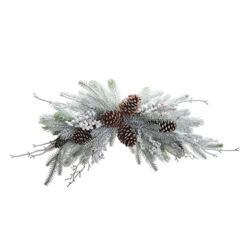 Front - The Seasonal Gift Co. Snowy Pine Christmas Decoration