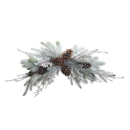 Front - The Seasonal Gift Co. Snowy Pine Christmas Decoration