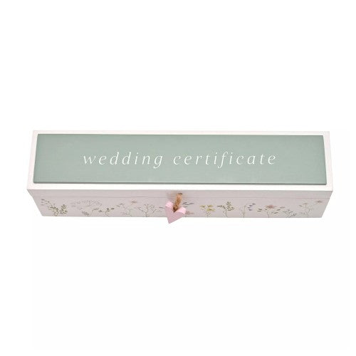 Front - Celebrations Love Story Wild Flowers Certificate Holder