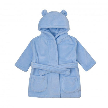 Front - Bambino Baby's First Dressing Gown - Blue 3-6 Months