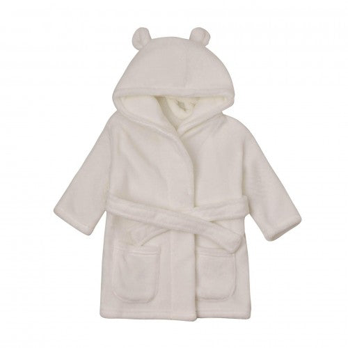 Front - Bambino Babys First Dressing Gown - White 3-6 Months