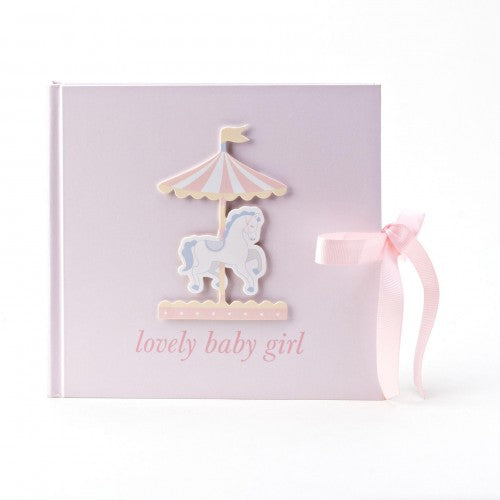 Front - Hello Baby Photo Album Carousel Design 'Lovely Baby Girl'