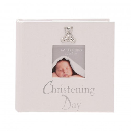 Front - Christening Pearlised Photo Album 4 x 6