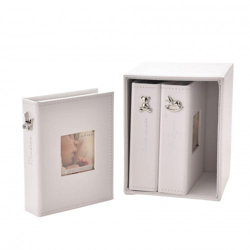 Front - Bambino White Set of 3 Albums Holds 24 x 4 x 6 Prints