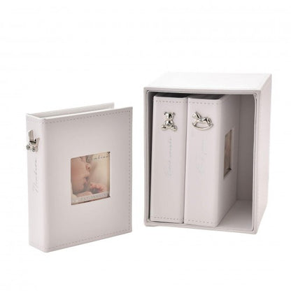 Front - Bambino White Set of 3 Albums Holds 24 x 4 x 6 Prints